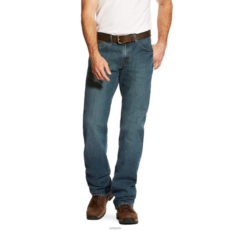 RJ66P481 Rebar M4 - Jean bootcut basique décontracté en durastretch Ariat bas carabine Hommes