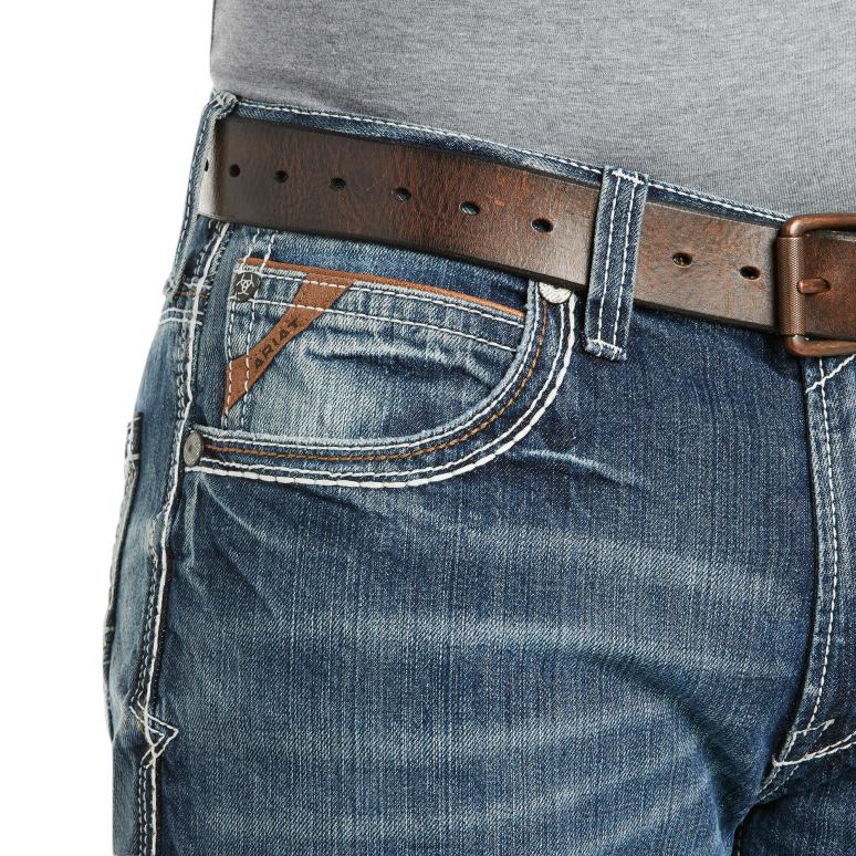 RJ66P483 jean bootcut coltrane taille basse m4 Ariat bas durango Hommes