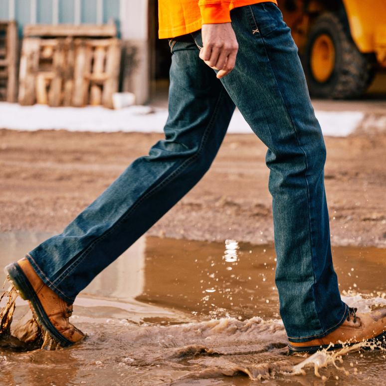 RJ66P485 Rebar M4 - Jean bootcut décontracté avec bord Durastretch Ariat bas corps Hommes