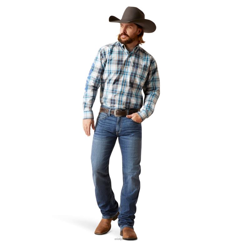 RJ66P488 jean coupe bootcut Hugo M4 décontracté Ariat bas banique Hommes