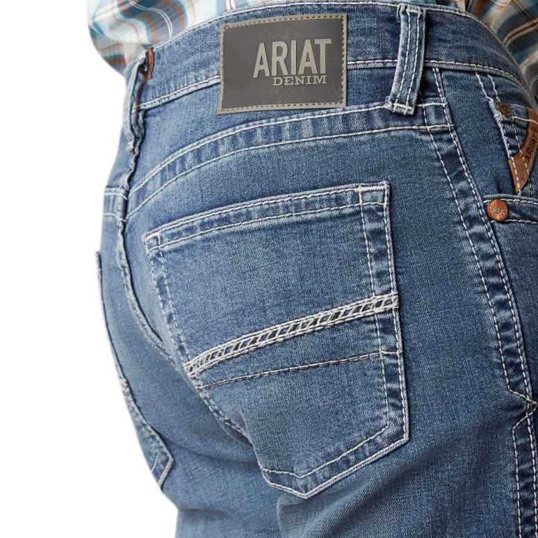 RJ66P488 jean coupe bootcut Hugo M4 décontracté Ariat bas banique Hommes