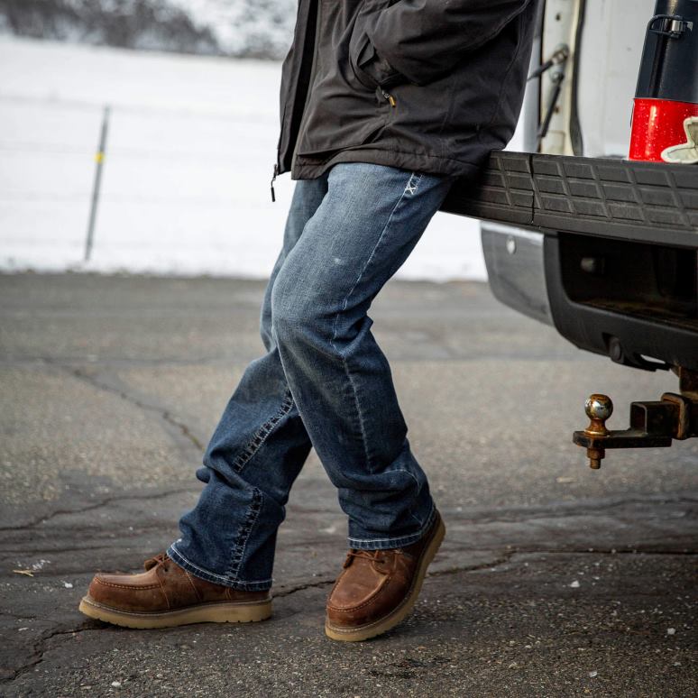 RJ66P488 jean coupe bootcut Hugo M4 décontracté Ariat bas banique Hommes