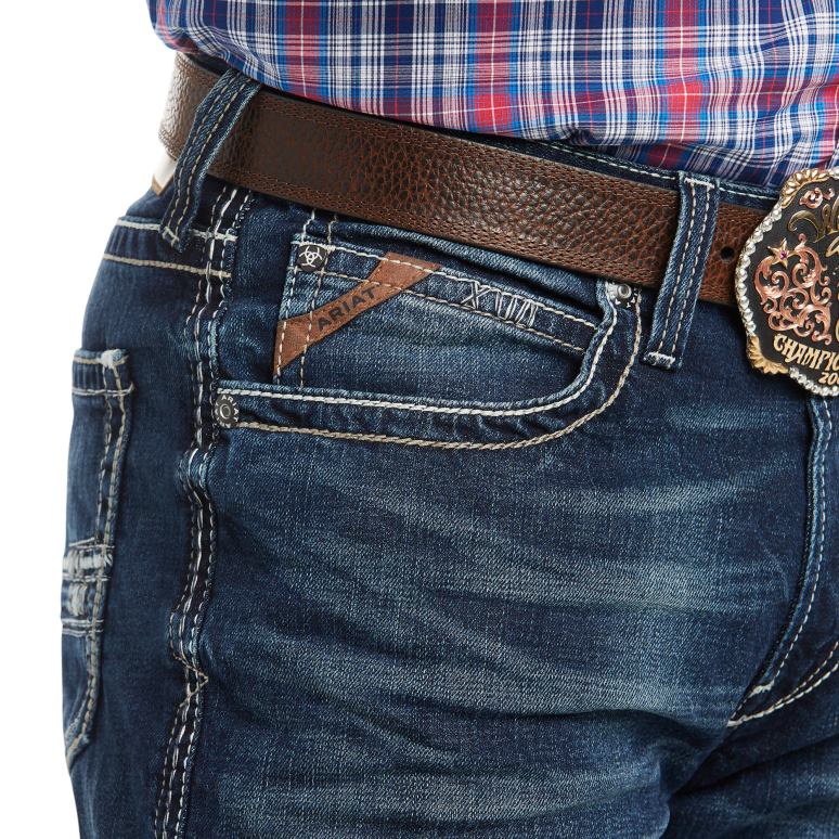 RJ66P491 Jean Adkins Boot Cut extensible taille basse M4 Ariat bas s'avérer Hommes