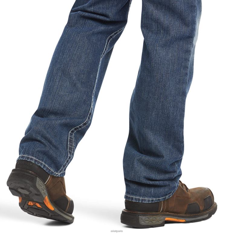RJ66P493 fr m4 jean bootcut ridgeline décontracté Ariat bas glacier Hommes