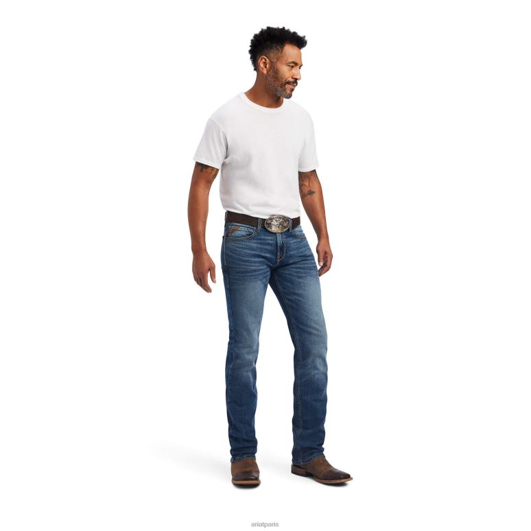RJ66P498 jean droit slim madera m7 Ariat bas Samwell Hommes