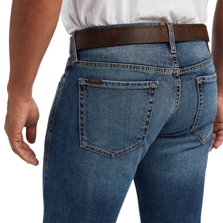 RJ66P498 jean droit slim madera m7 Ariat bas Samwell Hommes