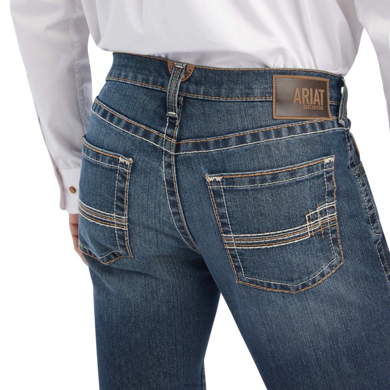 RJ66P501 jean droit m5 droit durazno Ariat bas duval Hommes