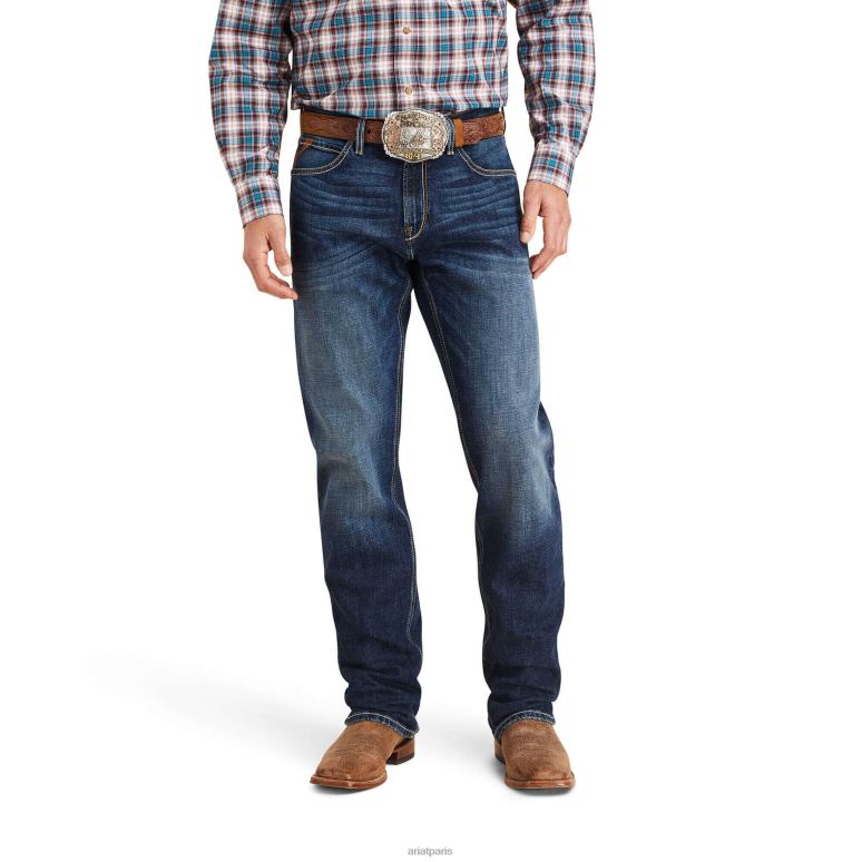 RJ66P502 M2 - Jean bootcut traditionnel décontracté 3D Rancher Ariat bas bixby Hommes