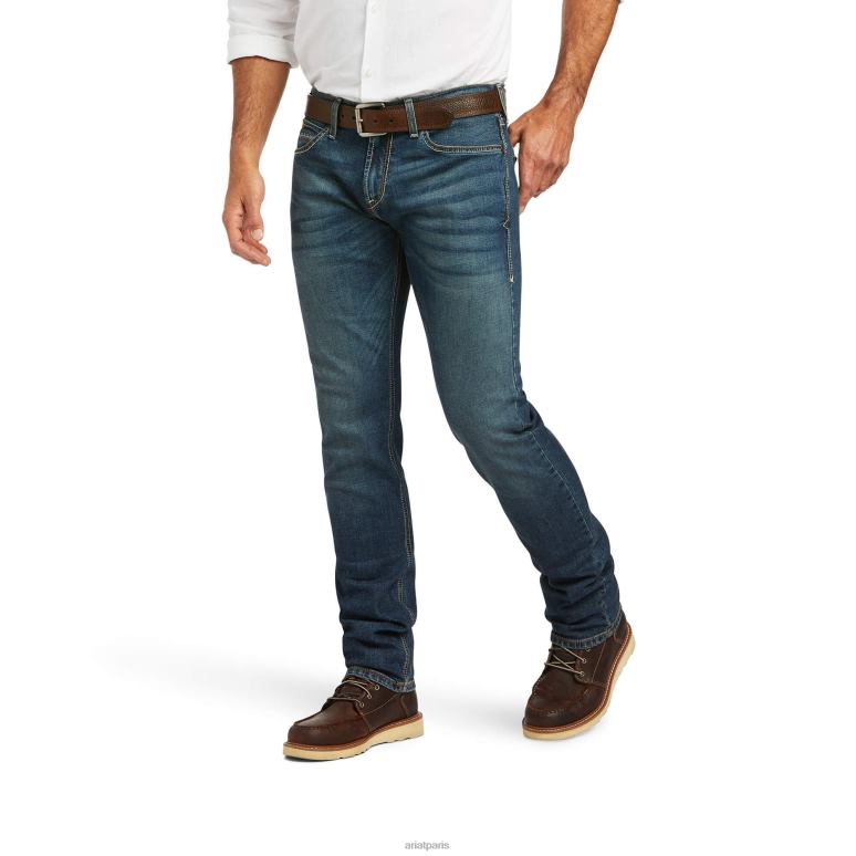 RJ66P503 Jean slim à jambe étroite M8 Modern Tekstretch Sebastian Ariat bas greffon Hommes