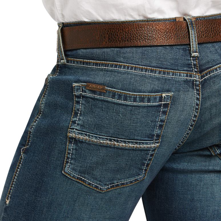 RJ66P503 Jean slim à jambe étroite M8 Modern Tekstretch Sebastian Ariat bas greffon Hommes