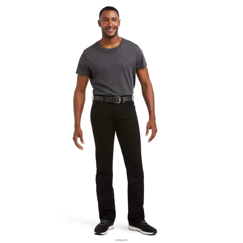 RJ66P520 jean droit slim Legacy M7 Ariat bas noir Hommes