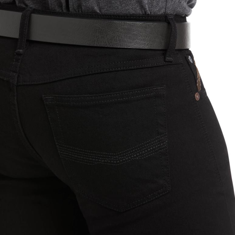 RJ66P520 jean droit slim Legacy M7 Ariat bas noir Hommes