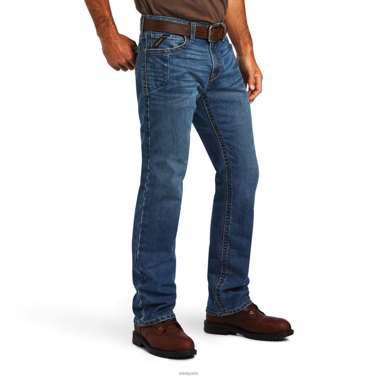RJ66P524 Rebar M7 Durastretch Edge - Jean empilable à jambe droite Ariat bas rico Hommes