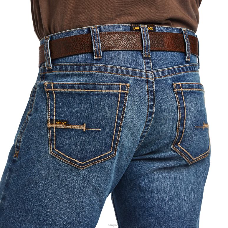 RJ66P524 Rebar M7 Durastretch Edge - Jean empilable à jambe droite Ariat bas rico Hommes