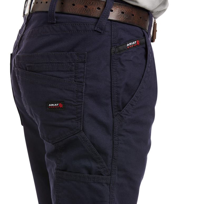 RJ66P1687 fr m4 pantalon bootcut décontracté workhorse Ariat bas marine Hommes