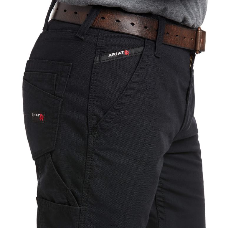 RJ66P1701 fr m4 pantalon bootcut décontracté workhorse Ariat bas noir Hommes