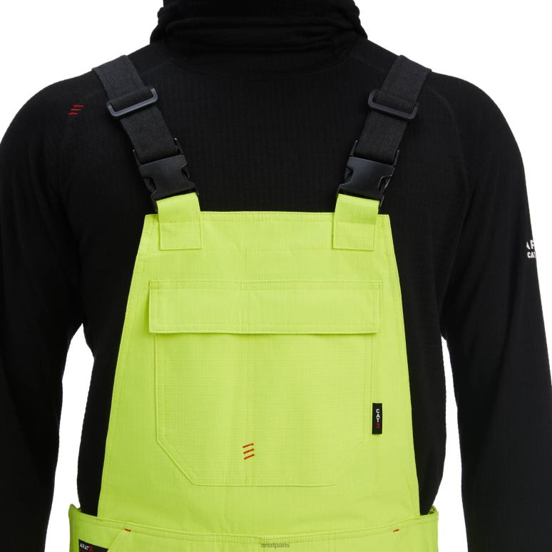 RJ66P1721 fr bavette imperméable haute visibilité Ariat bas jaune haute visibilité Hommes
