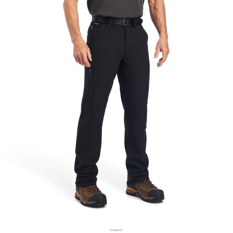 RJ66P1762 rebar m5 droit durastretch dritek softshell pantalon droit Ariat bas noir Hommes