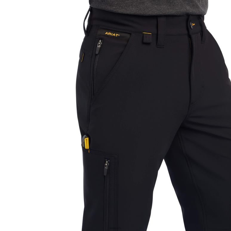RJ66P1762 rebar m5 droit durastretch dritek softshell pantalon droit Ariat bas noir Hommes