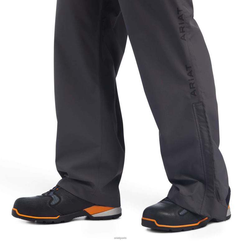 RJ66P1764 pantalon imperméable rebar stormshell Ariat bas barres d'armature grises Hommes