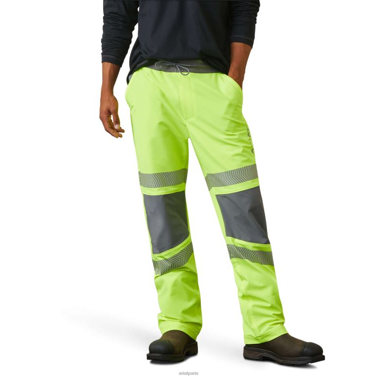 RJ66P1768 pantalon droit à enfiler rebar durastretch Ariat bas jaune haute visibilité Hommes