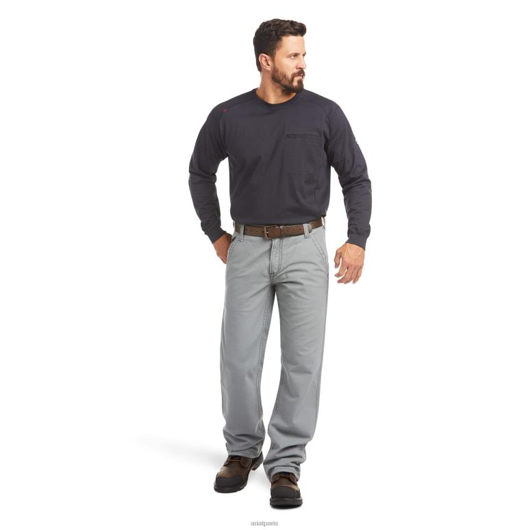 RJ66P549 fr m4 pantalon bootcut décontracté workhorse Ariat bas fr gris moyen Hommes
