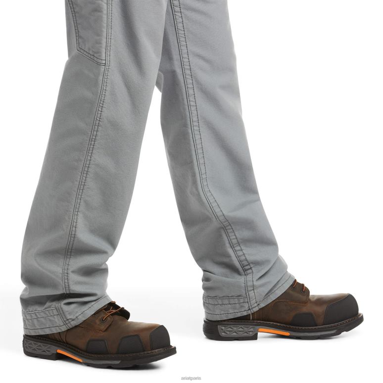 RJ66P549 fr m4 pantalon bootcut décontracté workhorse Ariat bas fr gris moyen Hommes