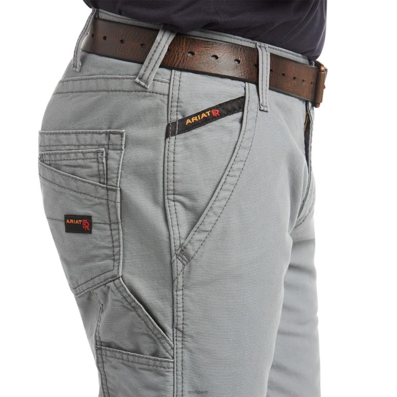 RJ66P549 fr m4 pantalon bootcut décontracté workhorse Ariat bas fr gris moyen Hommes