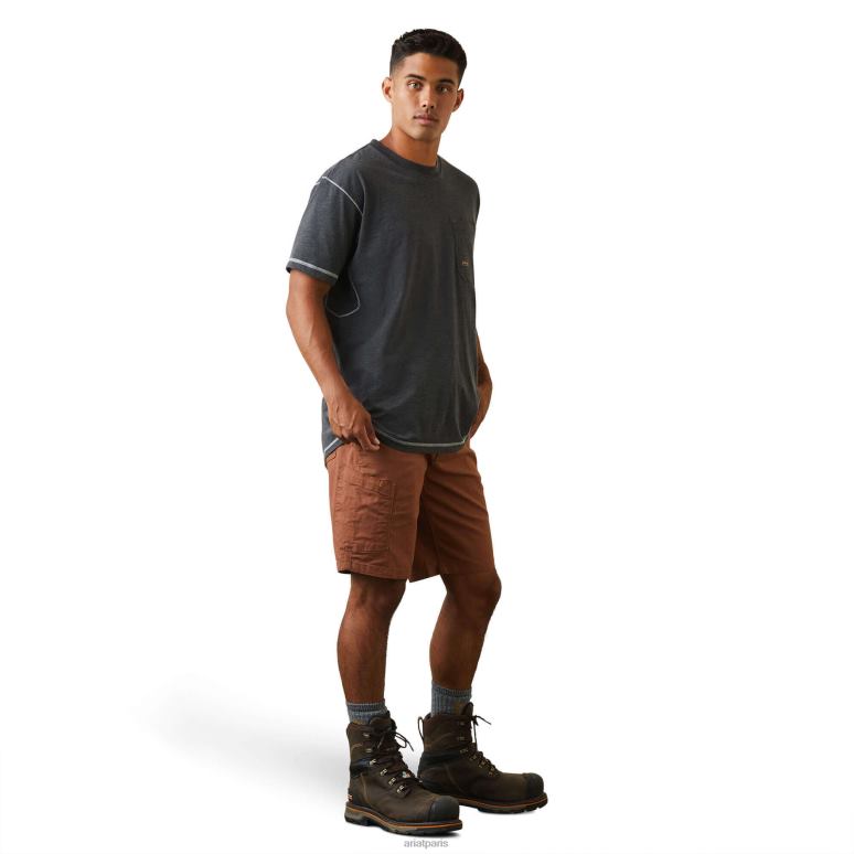 RJ66P1759 barres d'armature durastretch rendues courtes et résistantes Ariat bas séquoia Hommes