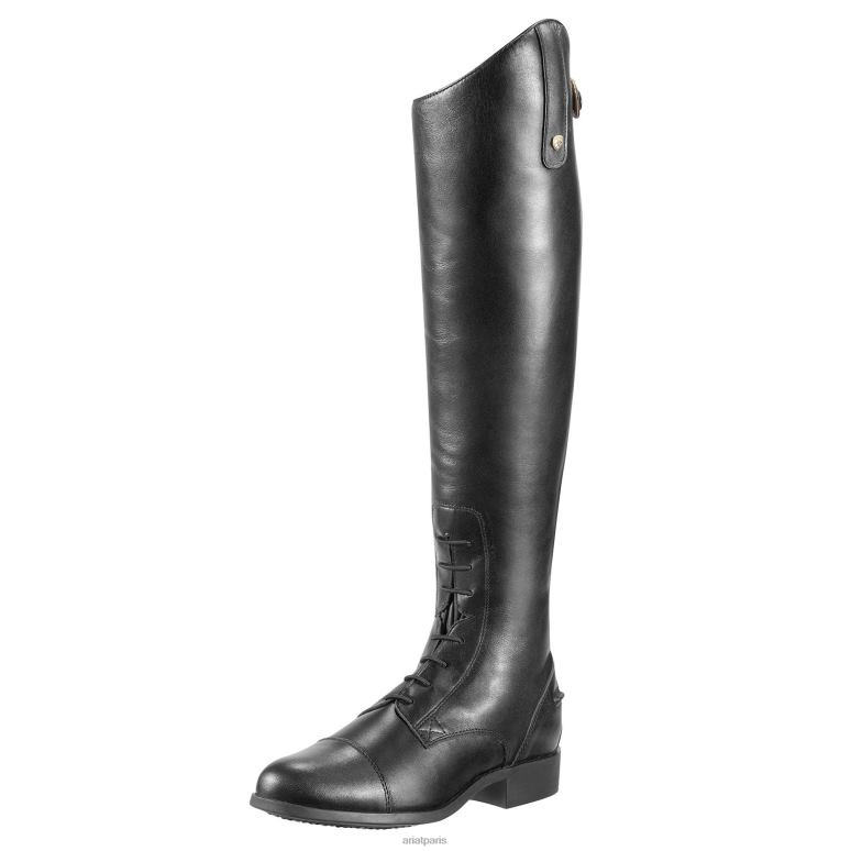 RJ66P382 botte d'équitation haute à fermeture éclair Heritage Contour Field Ariat chaussure noir Hommes