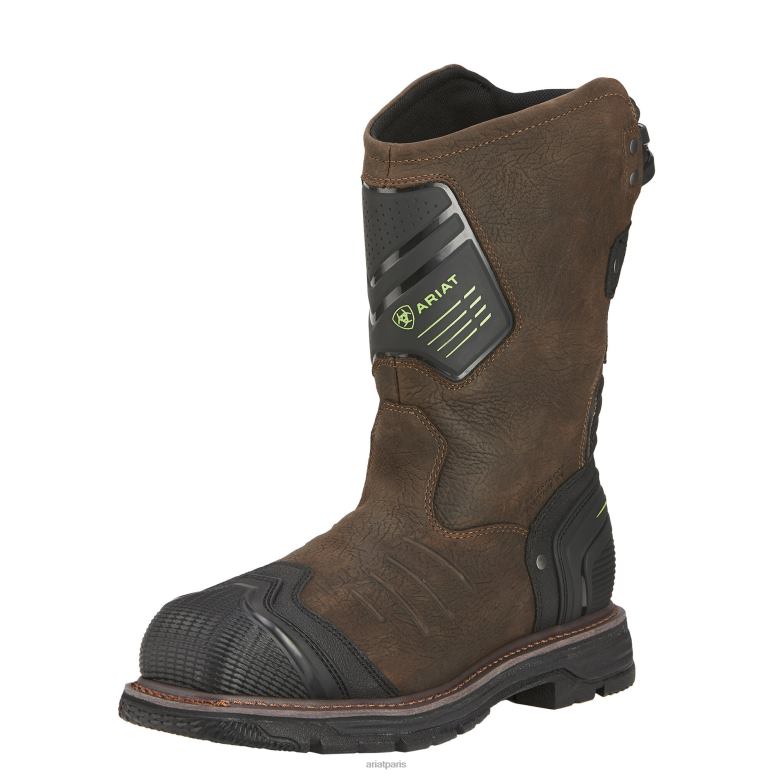 RJ66P221 Botte de travail Catalyst VX Work à bout carré large et imperméable à bout composite Ariat chaussure brun brun Hommes