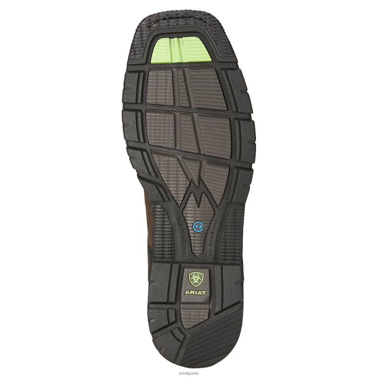 RJ66P221 Botte de travail Catalyst VX Work à bout carré large et imperméable à bout composite Ariat chaussure brun brun Hommes