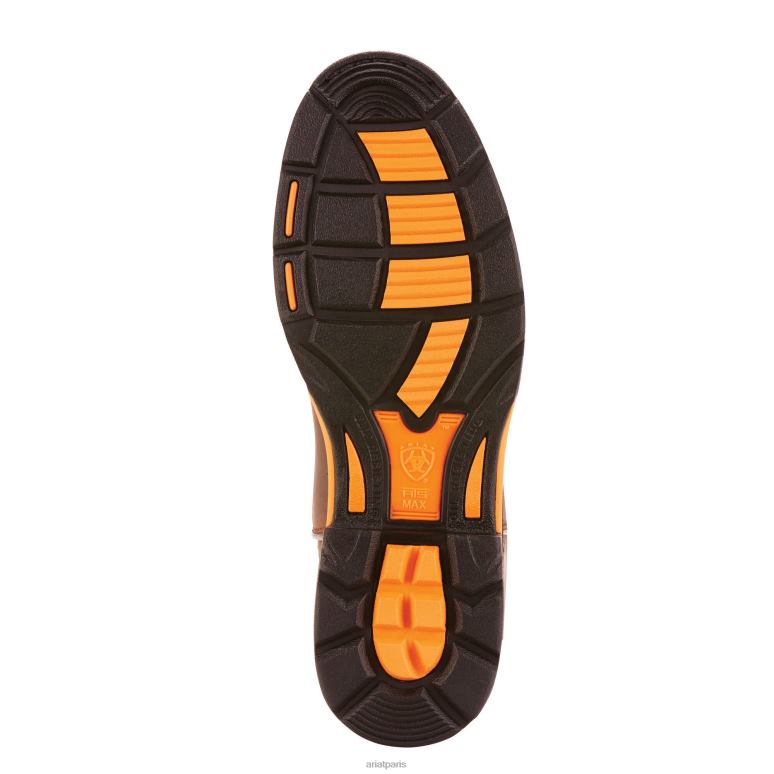 RJ66P225 botte de travail imperméable workhog Ariat chaussure brun huileux vieilli Hommes