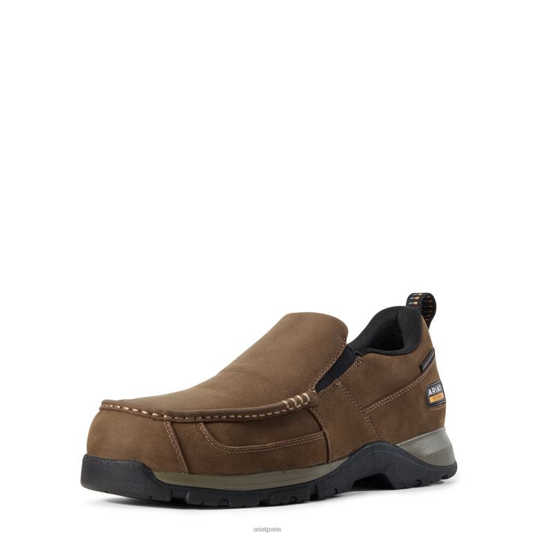 RJ66P235 Botte de travail à bout composite Edge Lite Slip-on SD Ariat chaussure marron foncé Hommes