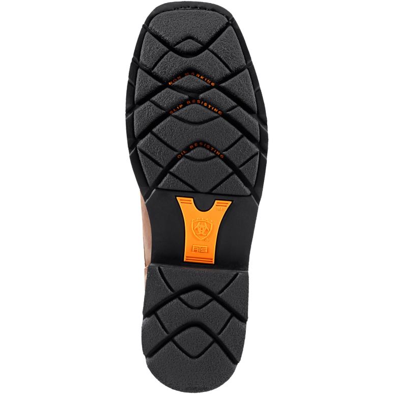 RJ66P236 Botte de travail Cascade à bout carré de 8 po de largeur Ariat chaussure brun alamo Hommes