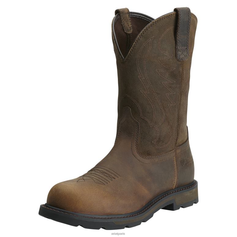 RJ66P241 botte de travail révolutionnaire à embout en acier Ariat chaussure brun Hommes