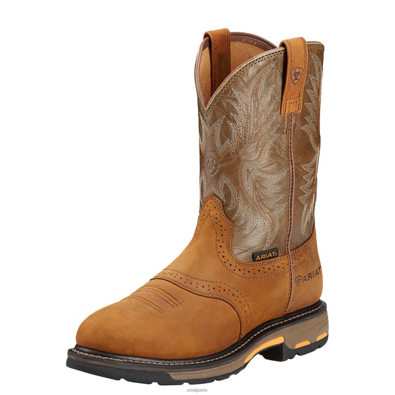 RJ66P265 botte de travail à enfiler workhog Ariat chaussure écorce vieillie Hommes
