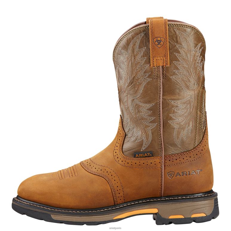 RJ66P265 botte de travail à enfiler workhog Ariat chaussure écorce vieillie Hommes