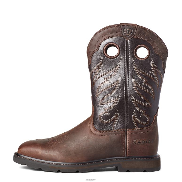 RJ66P268 botte de travail de base Ariat chaussure brun Hommes