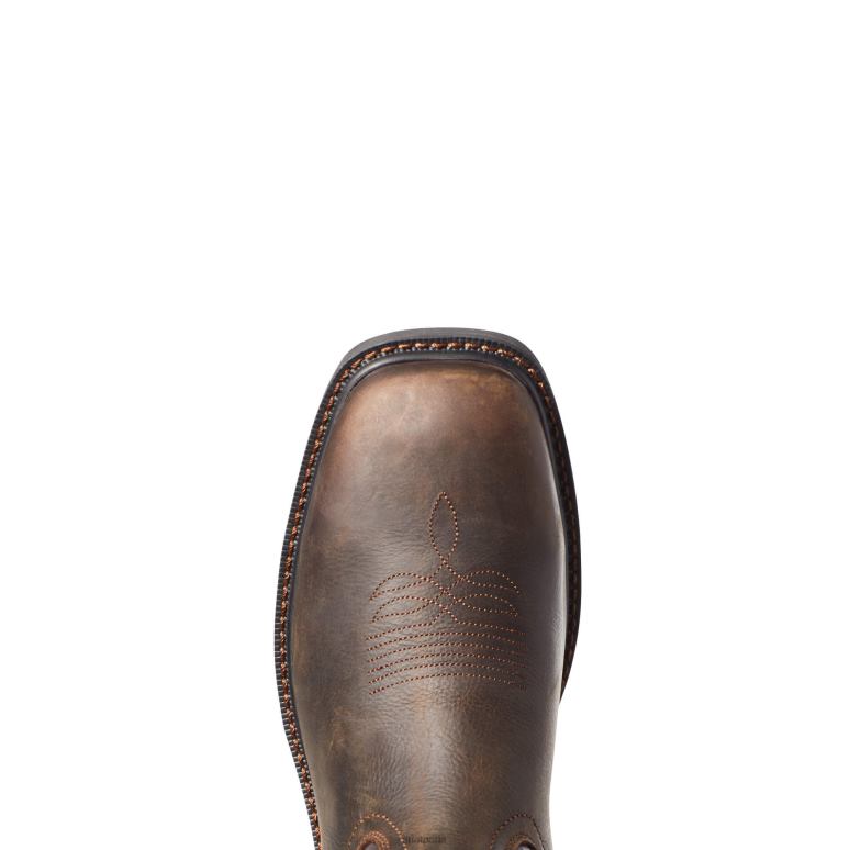 RJ66P291 botte de travail imperméable Groundwork Ariat chaussure marron foncé Hommes