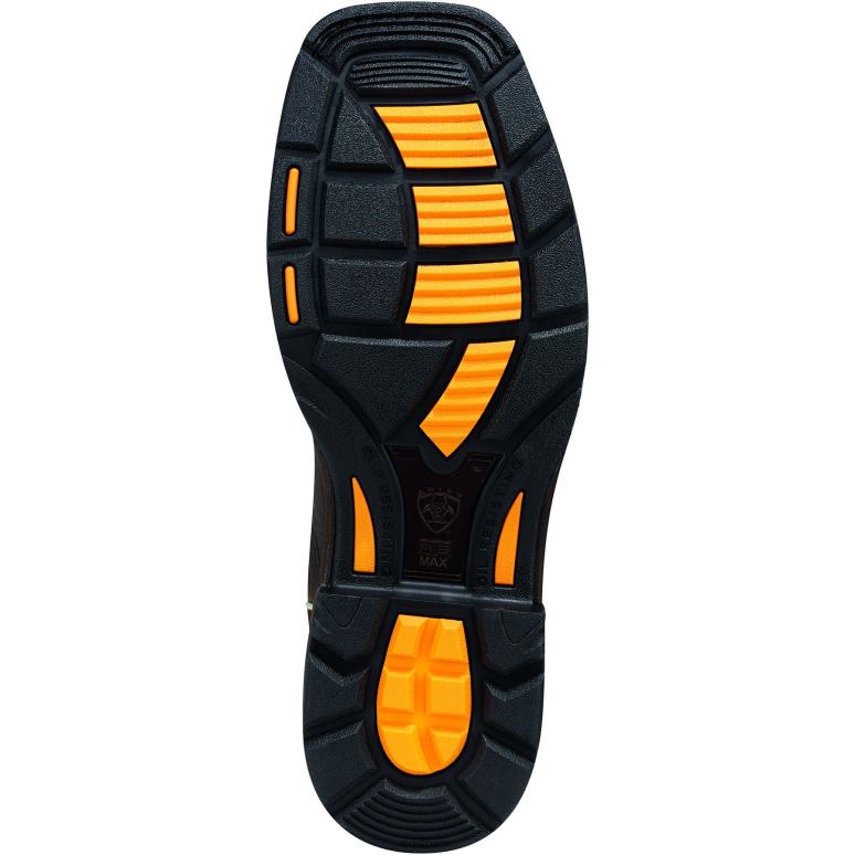 RJ66P292 Botte de travail haute à bout carré et large à bout en acier Workhog Ariat chaussure Terre Hommes