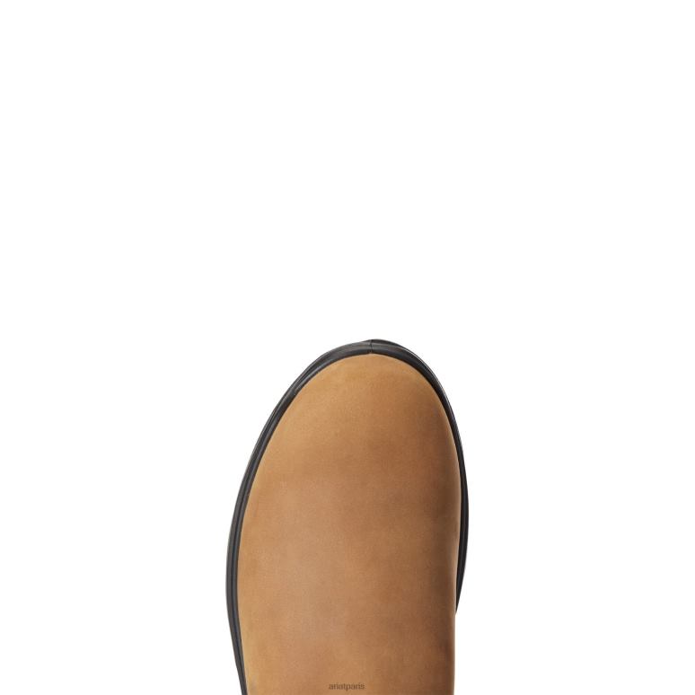 RJ66P294 botte de travail imperméable turbo chelsea Ariat chaussure écorce vieillie Hommes