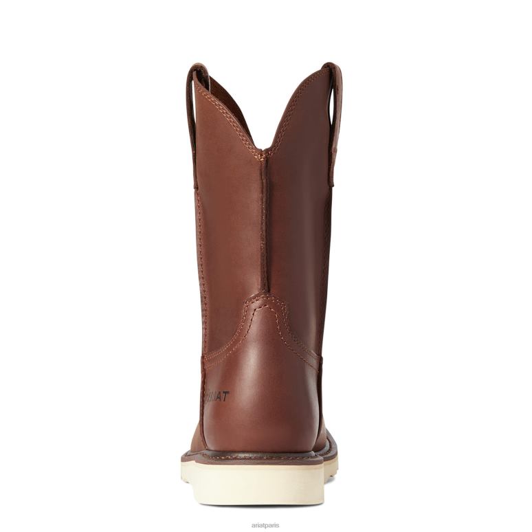 RJ66P306 botte de travail à embout en acier compensée Rambler Ariat chaussure contrefort marron Hommes