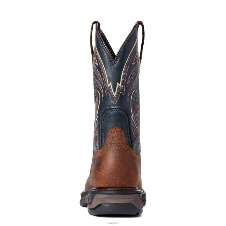 RJ66P317 Botte de travail Workhog Xt Cottonwood à embout en carbone Ariat chaussure brun huilé tapageur Hommes