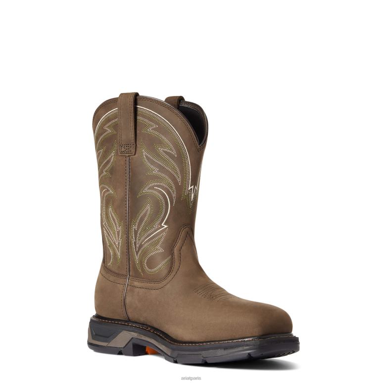 RJ66P322 Botte de travail Workhog Xt Cottonwood à embout en carbone Ariat chaussure marron vieilli Hommes
