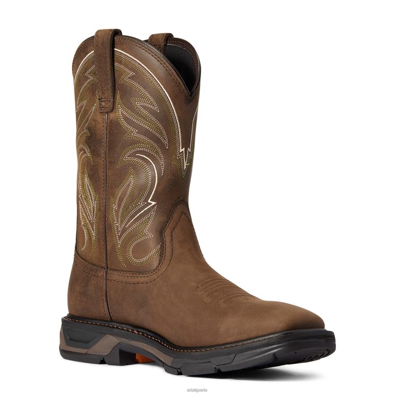 RJ66P324 botte de travail workhog xt cottonwood Ariat chaussure marron vieilli Hommes