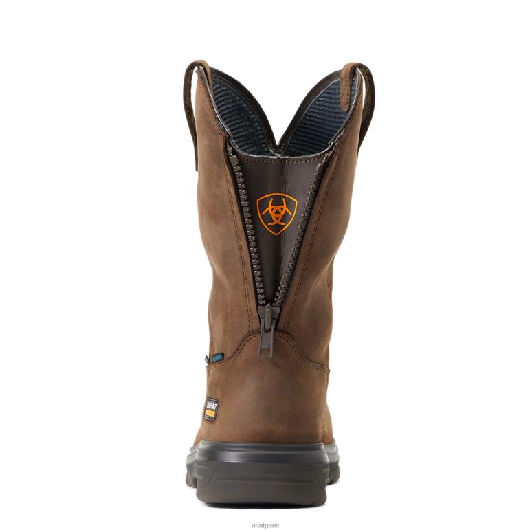 RJ66P326 botte de travail imperméable à embout en carbone turbo moc toe Ariat chaussure moka Hommes