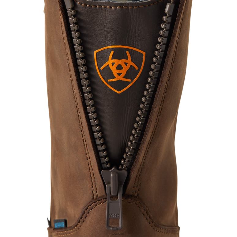 RJ66P326 botte de travail imperméable à embout en carbone turbo moc toe Ariat chaussure moka Hommes