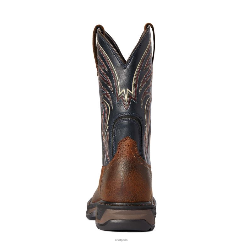 RJ66P340 botte de travail workhog xt cottonwood Ariat chaussure brun huilé tapageur Hommes
