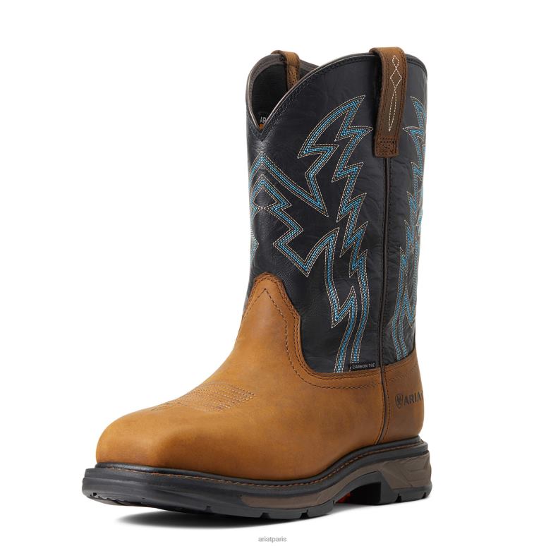 RJ66P353 botte de travail workhog xt boa à embout en carbone Ariat chaussure terre sombre Hommes